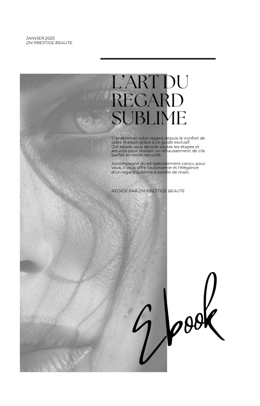 Ebook - Formation Rehaussement de cils - ZM Prestige Beauté